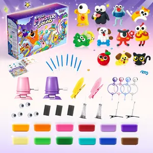 Air Drying Clay Set, 30 Accessories, Soft Clay,Creative Clay, All Ages, DIY Keychain, DIY Fridge Magnet,Step-by-Step Tutorial, Perfect for Decorations & Festival Gifts, 7 Unique Series for Guided or Free Creation