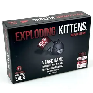 Exploding Kittens Game Card Set, Family Gathering Game Cards, Fun and Interactive Card Games, Party Card Game, Perfect for Parties and Events