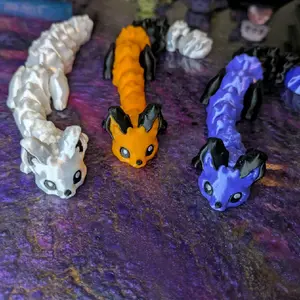 Articulated Fox Toy - Desk Pet Fidget Toy Collection Stress Relief in Vibrant Colors for Enhanced Focus fidgeting stim 3d  printed  fidget fidgdt