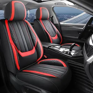 【ADOOMYKAR】 Universal five-seater Napa leather car seat covers, luxury custom Napa leather seat covers, suitable for small cars, SUVs, etc. (For pickup truck models, please contact the customer service when placing the order)