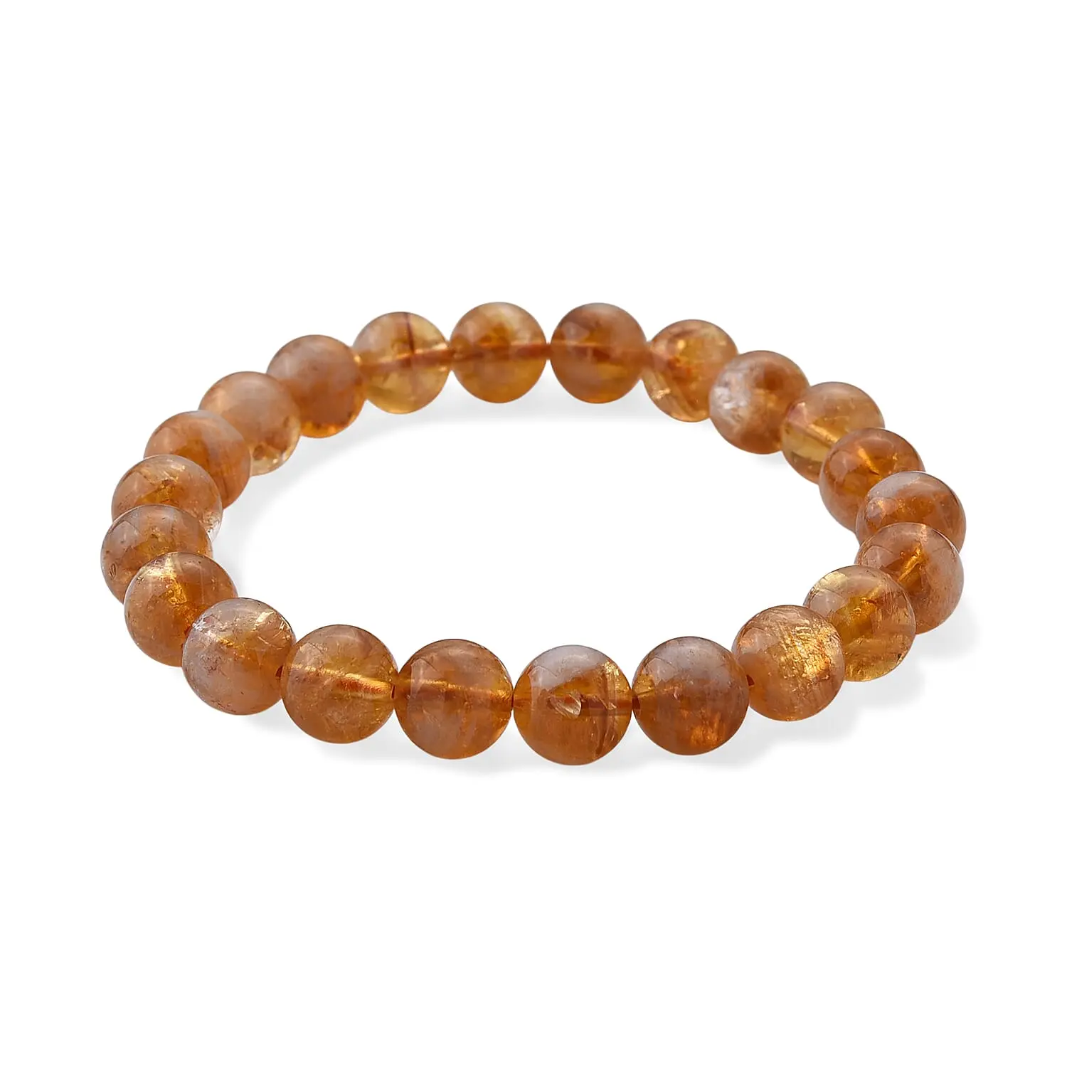 Brazilian Citrine 150.00 ctw Beaded Bracelet (6.5-7In)