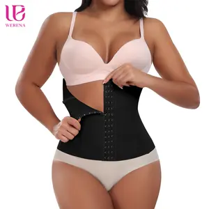 WERENA Women's Waist Trainer Corset Shapewear Tummy Control Girdle Waist Cincher Seamless Postpartum Belly Band Compression Womenswear