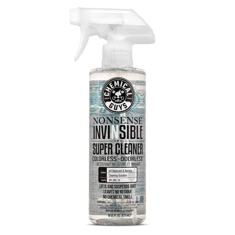 Chemical Guys All-Purpose Car Cleaning Solution- Liquid Bottle, Colorless Odorless Dilutable Upholstery Cleaner & Degreaser, Streak-Free Residue-Free Stain Remover for Automotive Interior-Exterior Fabric, Leather, Plastic, Vinyl, Rubber Detailing