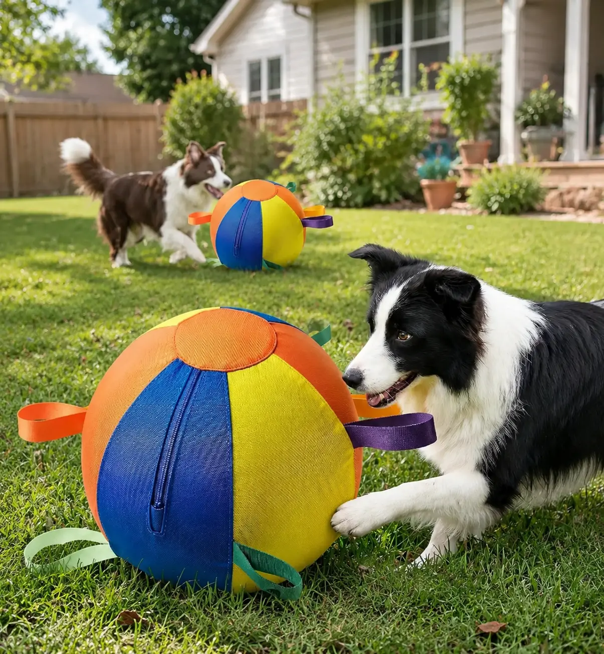 Herding Ball for Dogs - Inflatable Dog Toy Ball for Small & Medium Breeds Heelers