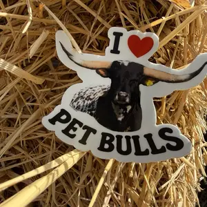 I Love Petbulls Sticker - Cute Petbulls Design, Perfect for Pet Lovers