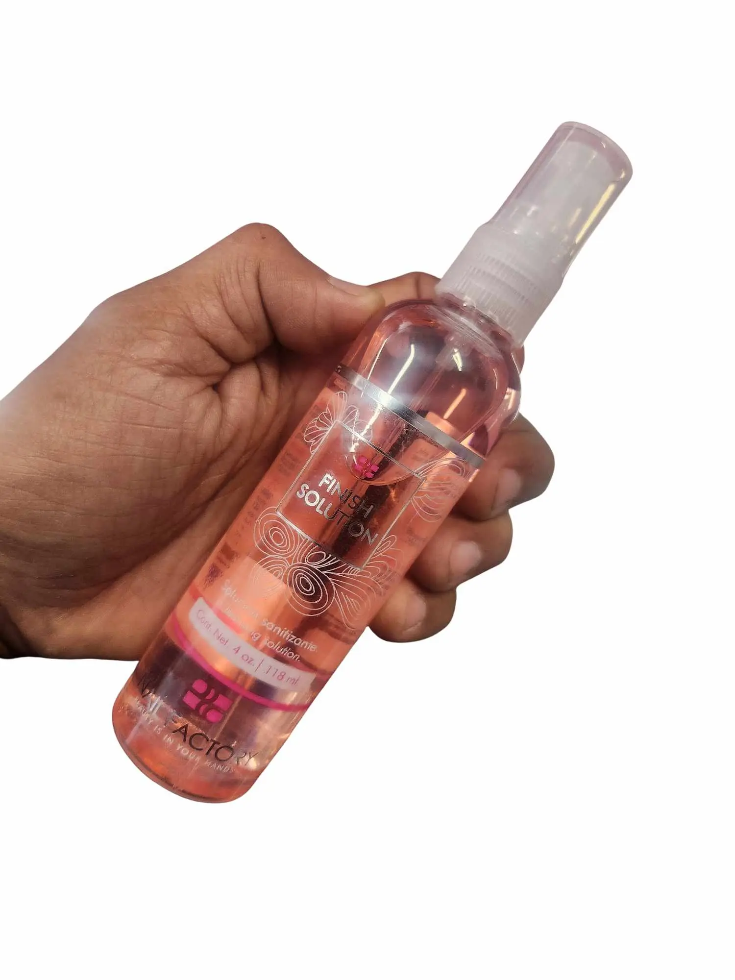 Nail Factory 4oz (100ml) Nail Care Finish Solution - Sanitizer, Cleansing Polish Cleanser for Manicure, Nail Products