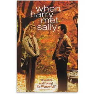 When Harry Met Sally 1989 Vintage Movie Poster Canvas Art Poster And Wall Art Picture Print Modern Family Bedroom Decor Poster