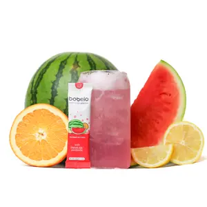 Bobelo Postbiotic Immunity Watermelon Citrus | Zero Sugar Fizz + Self-Carbonating Hydration Powder Drink Mix Beverage