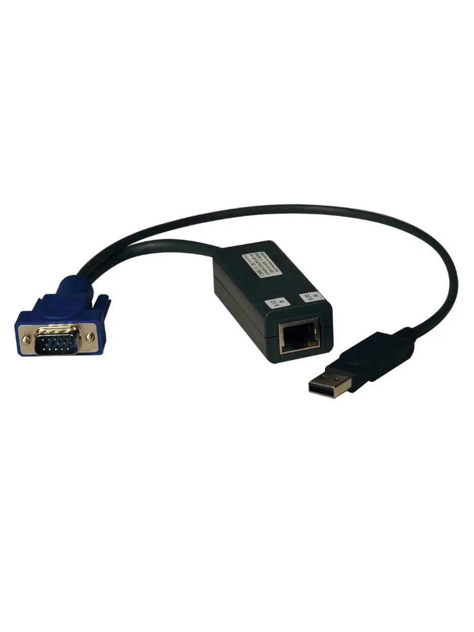 Tripp Lite Net Commander USB Server Interface Unit (TRL-B078-101USB8) - RJ45 Connector, HD15/USB Compatibility, Plug-and-Play - Pack of 8
