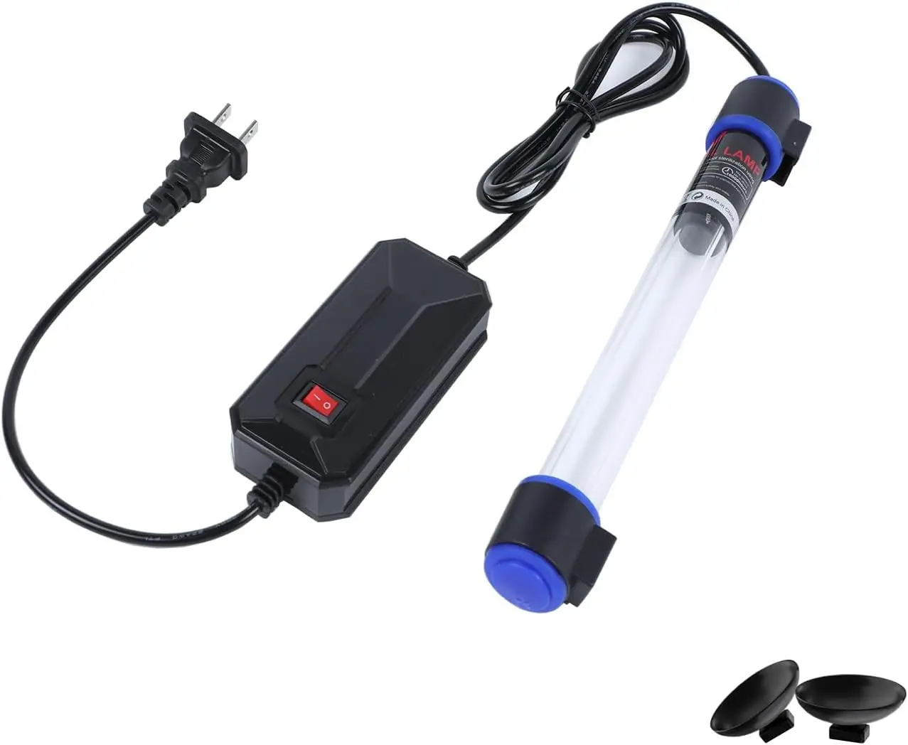 11W UVC Aquarium Light for Fish Tank and Pond Quartz Tube Waterproof UV Lamp Water Clarifier for Clearer Water