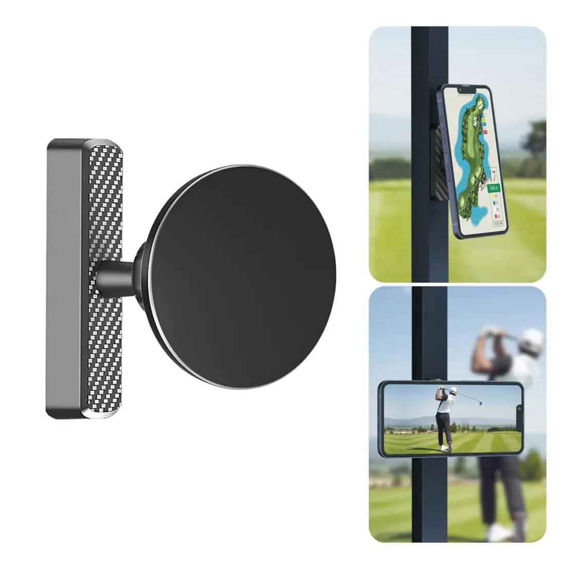 Magnetic Golf Cart Phone Holder, Gym Phone Mount Holder, Compatible with MagSafe, Unique Golf Gifts for Men Golfers Dad Father, Golf Gift for Him Husband, Golf Accessories Essentials Gadgets