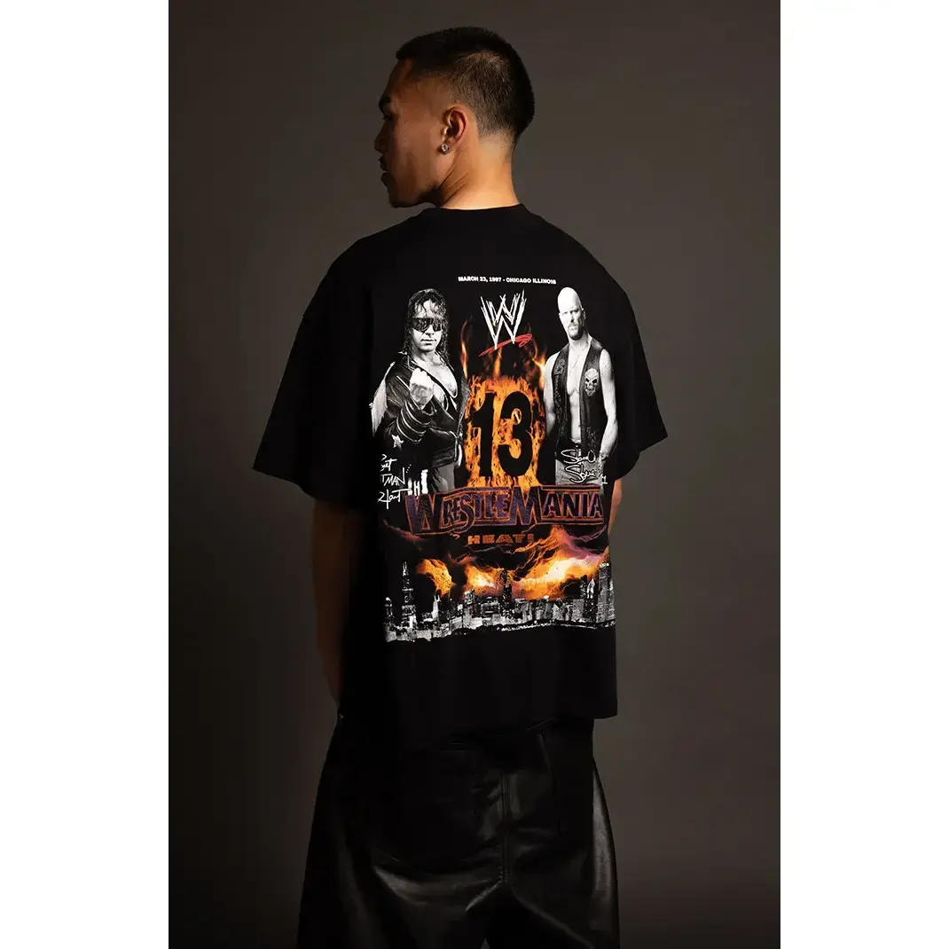 PacSun Men's WWE WrestleMania 13 T-Shirt - Multicolor