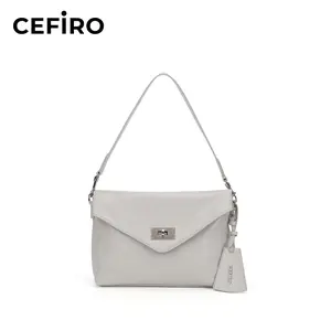 CEFIRO Urban Envelope Bag Medium- Stylish Crossbody & Shoulder Bag with Detachable Straps & Gold Hardware for Everyday Use