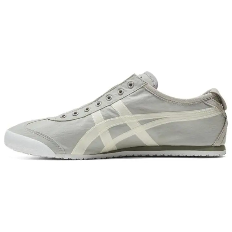 Onitsuka Tiger ASICS Mexico 66 Slip On Oyster Grey White Minimalist Running Shoes Unisex 1183B603-020