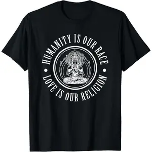 Men's Buddha Zen Graphic T-Shirt, 100% Cotton Slim Fit Short Sleeve Tee with Reinforced Double Stitch Hem