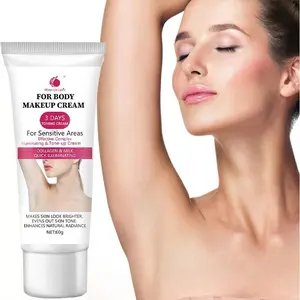 3pcs whitening cream, Body care, containing vitamin C, niacinamide, snow grass, a hypoallergenic formula for light beige areas, underarms, and buttocks, enhances skin radiance, refines skin texture, quickly absorbed, suitable for safe daily use