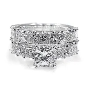 Classic Square Stackable Ring Set – Geometric Elegance, Stylish Layered Index Finger Jewelry