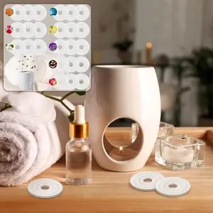 24 Pcs Replacement Fragrance Disc Towel Warmer Bucket Fragrance Scented Pads, 8 Flavors Perfume, Aroma