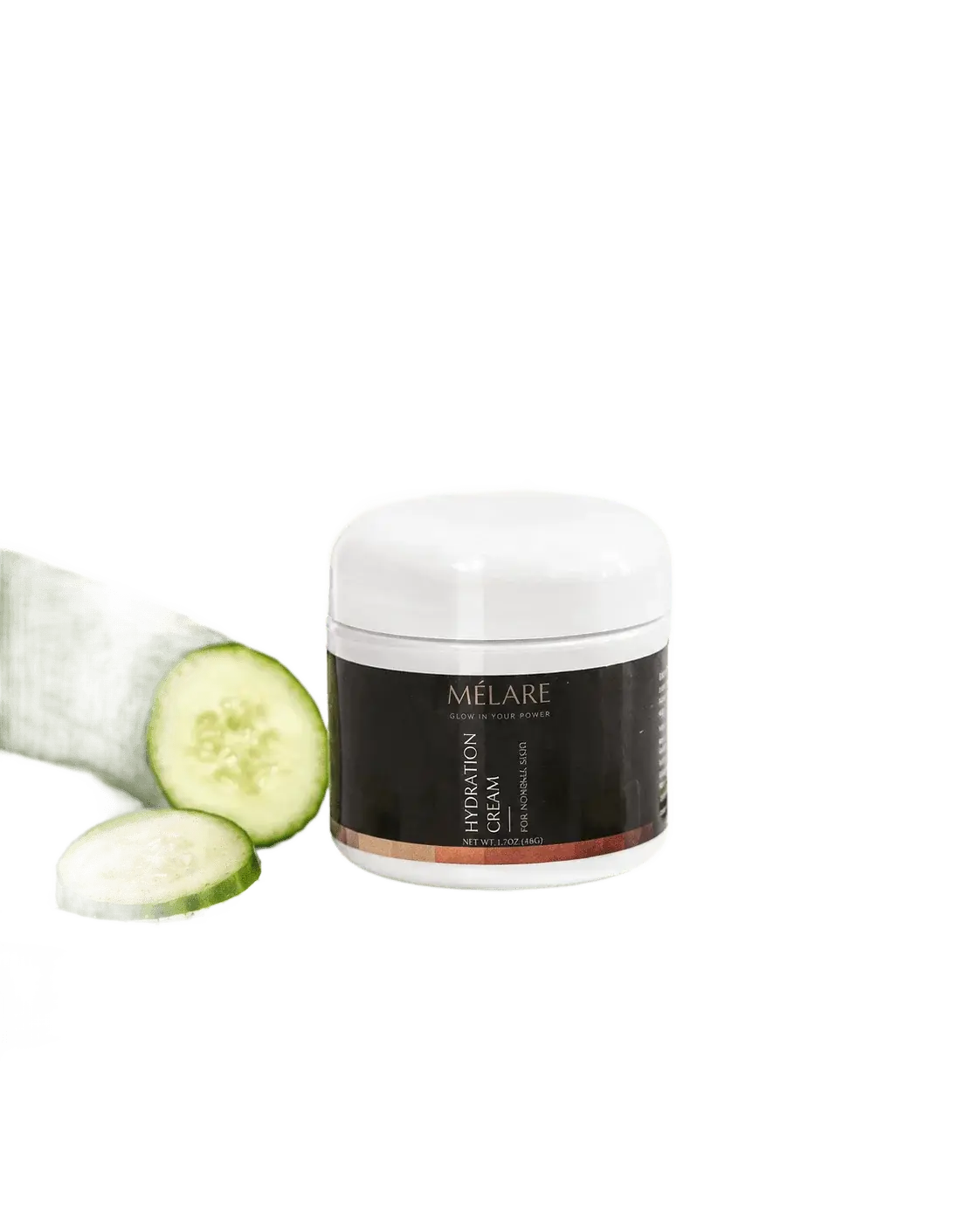 MÉLARE Hydration Cream – Hyaluronic Acid Daily Face Moisturizer with Avocado Oil & Vitamin E – Lightweight Hydrating Facial Cream for Dry Skin & Moisture Barrier Support – 2 Oz