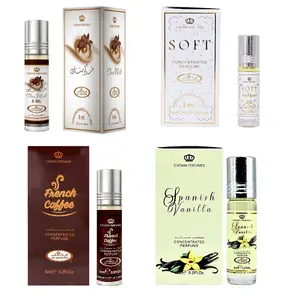 (4pc Gourmand Pack) Spanish Vanilla, Choco Musk, Soft+ French Coffee 6ml Perfume Roll-On Oil by Al-Rehab