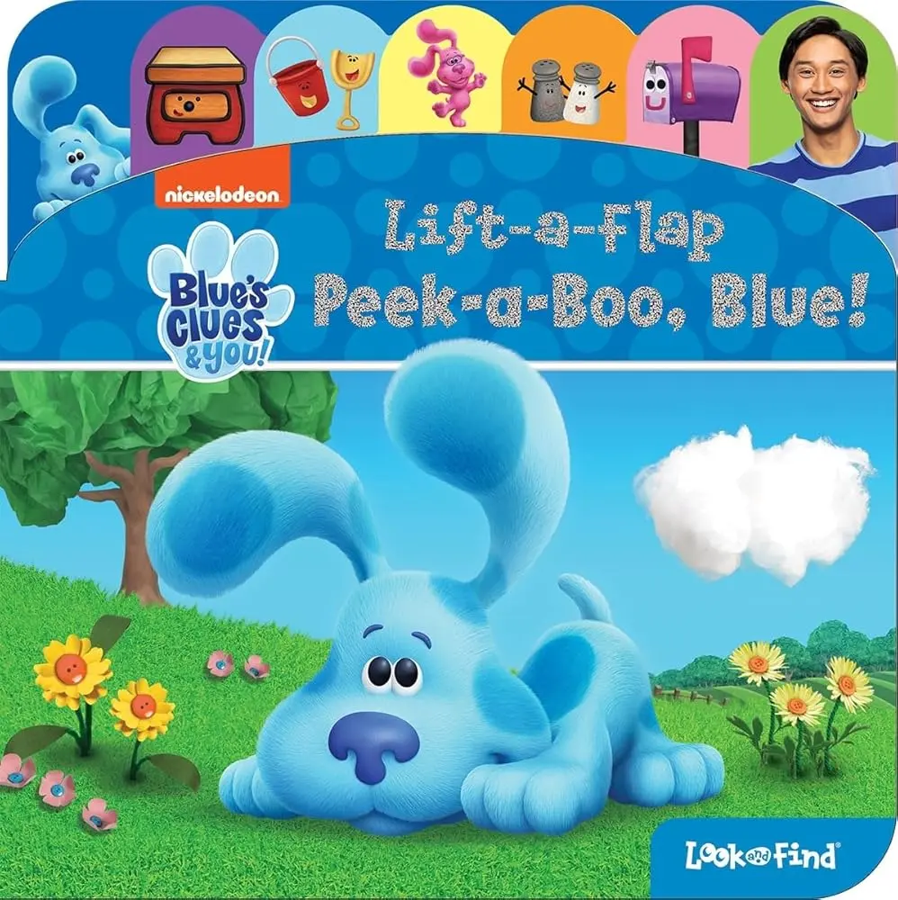 Nickelodeon Blues Clues & You! Interactive Lift-a-Flap Look and Find Activity Book - PI Kids, with Salt, Pail, Magenta Hiding Surprises, and Peek-a-Blue Feature