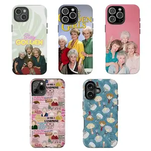 Golden Girls Fan Customized Phone Case, Retro Sitcom Gift Pack, Sturdy Silicone Bumper Polycarbonate Anti-Scratch Tough Case for iOS iPhone 11-17 Pro Max Plus Air Models (Phone Accessories for Friends & Family)