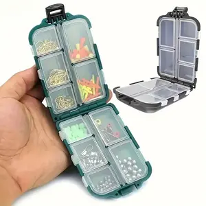 Bait Container Constructed ABS Material Designed for Organizing Different Fishing Gear Featuring Individual Sections for Convenient Transport Home & Travel Pill Organizer Vitamin Case Pill Organizera