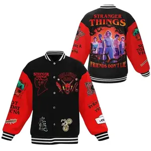 Strangger Thinggs Movie Friend Don’t Lie Baseball Jacket, The Hellfire Club Art Design Bomber Jacket, Gift For Fans, Unisex Streetwear | 081125.C01267.ID02