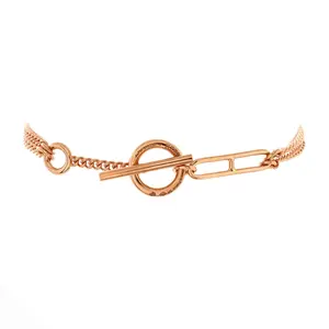Pre-owned Hermes Echappee Multistrand Bracelet 18K Rose Gold by Rebag