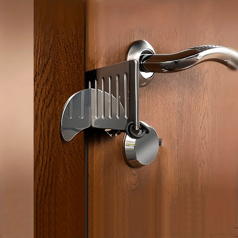1PC Portable door blocker, hotel rental, door blocker, travel safety, solitary living, self-defense, anti wolf, anti-theft top door blocker