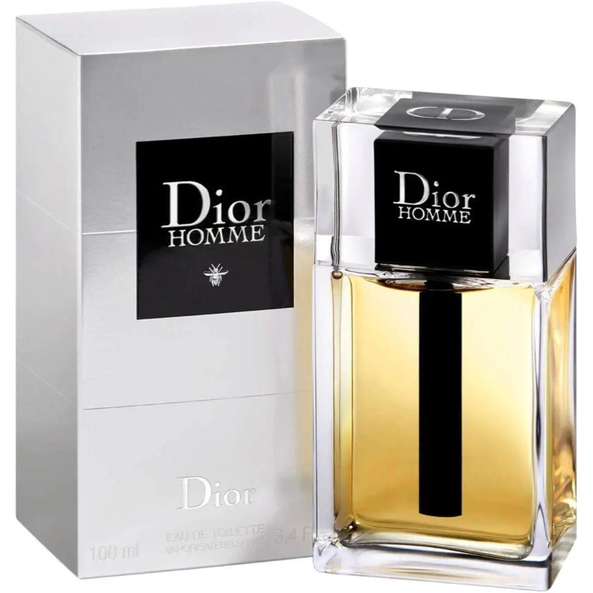 Dior Homme Eau de Toilette Spray for Men, a Woody Floral Men's Fragrance with Iris, Cacao, Amber & Cedarwood, 3.4 fl oz, Amber Cedarwood Men's Fragrance