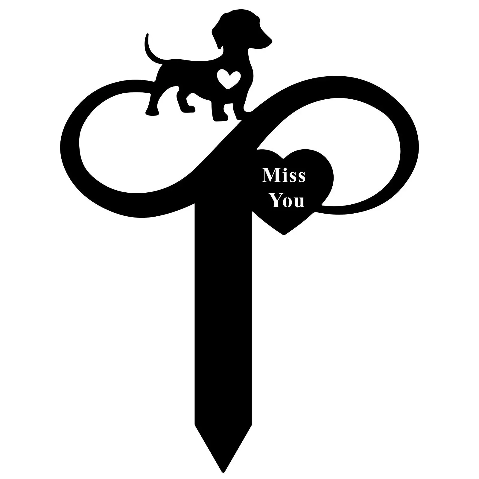 Custom Pet Memorial Stone Plaque - High-Quality Resin Garden Marker, Waterproof Animal Silhouette, Easy-to-Display Personalized Tribute, Weather-Resistant Design, Heartfelt Sympathy Gift, Comforting Present for Dogs, Memorial Gift