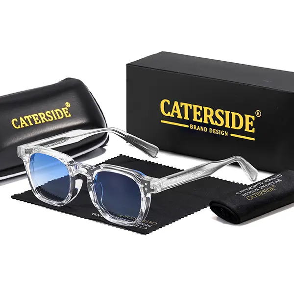 Caterside Men's Vintage Trendy Sunglasses - Square Frames, Unique Temple Tips, Stylish Cool Men's Accessories, Ideal Gift for Outdoor Travel Parties, Men's Sunglasses