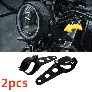 Universal Motorcycle Headlight Mount Bracket Fork Ear Chopper Headlamp Holder Clamp Adjustable Motor Fork Mount 28-36mm 35-43mm