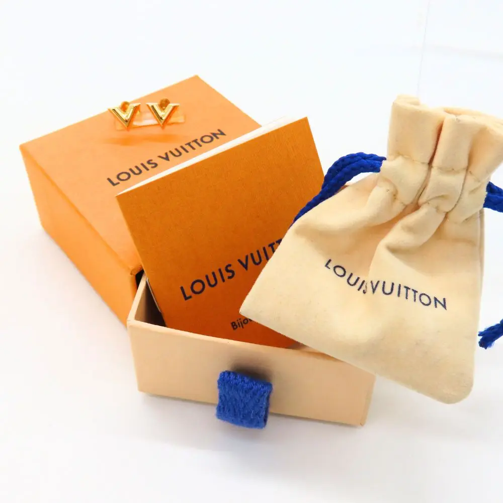 Pre-owned Louis Vuitton Others Small Leather Goods Essential V Earrings