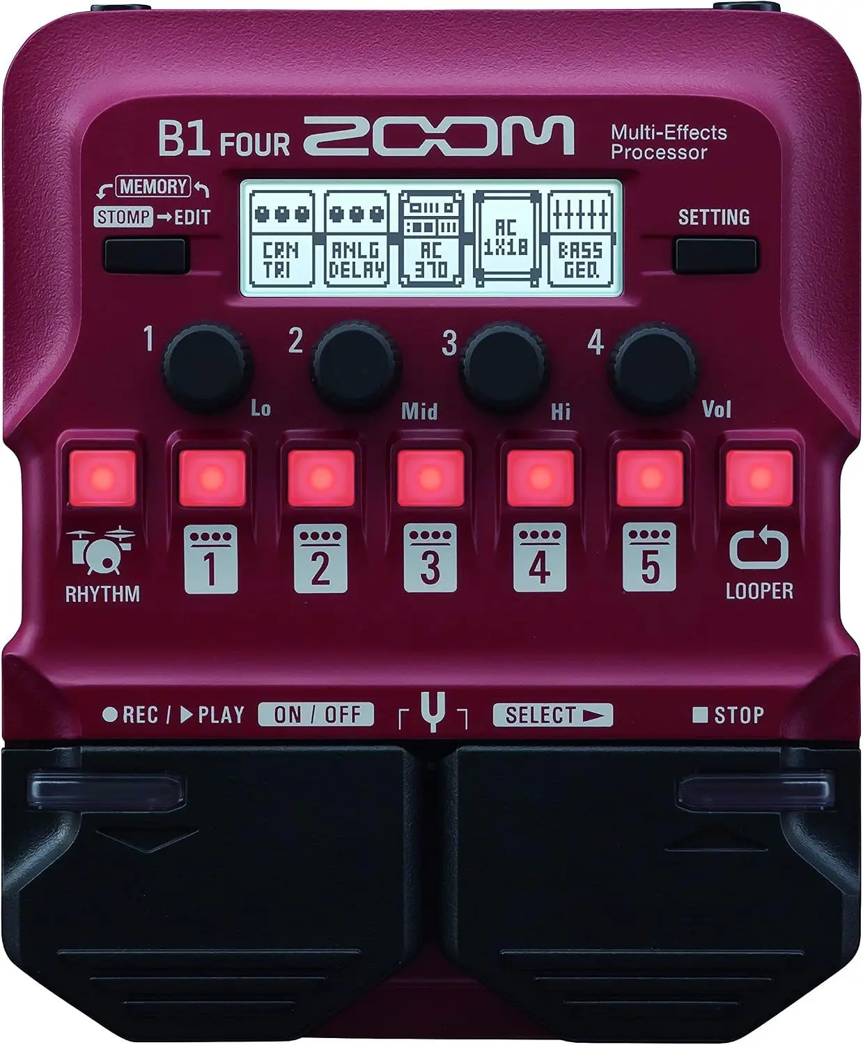 B1 Four Bass Multi-Effects Processor with 70+ Effects & Amp Modeling