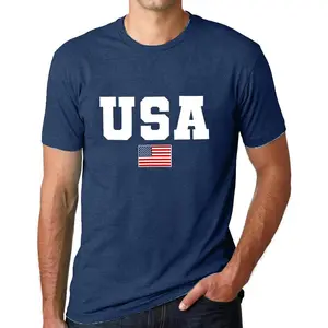 SUWATOIN USA 4th of July Shirts for Men American Flag Short Sleeve Patriotic Independence Day Tee Top