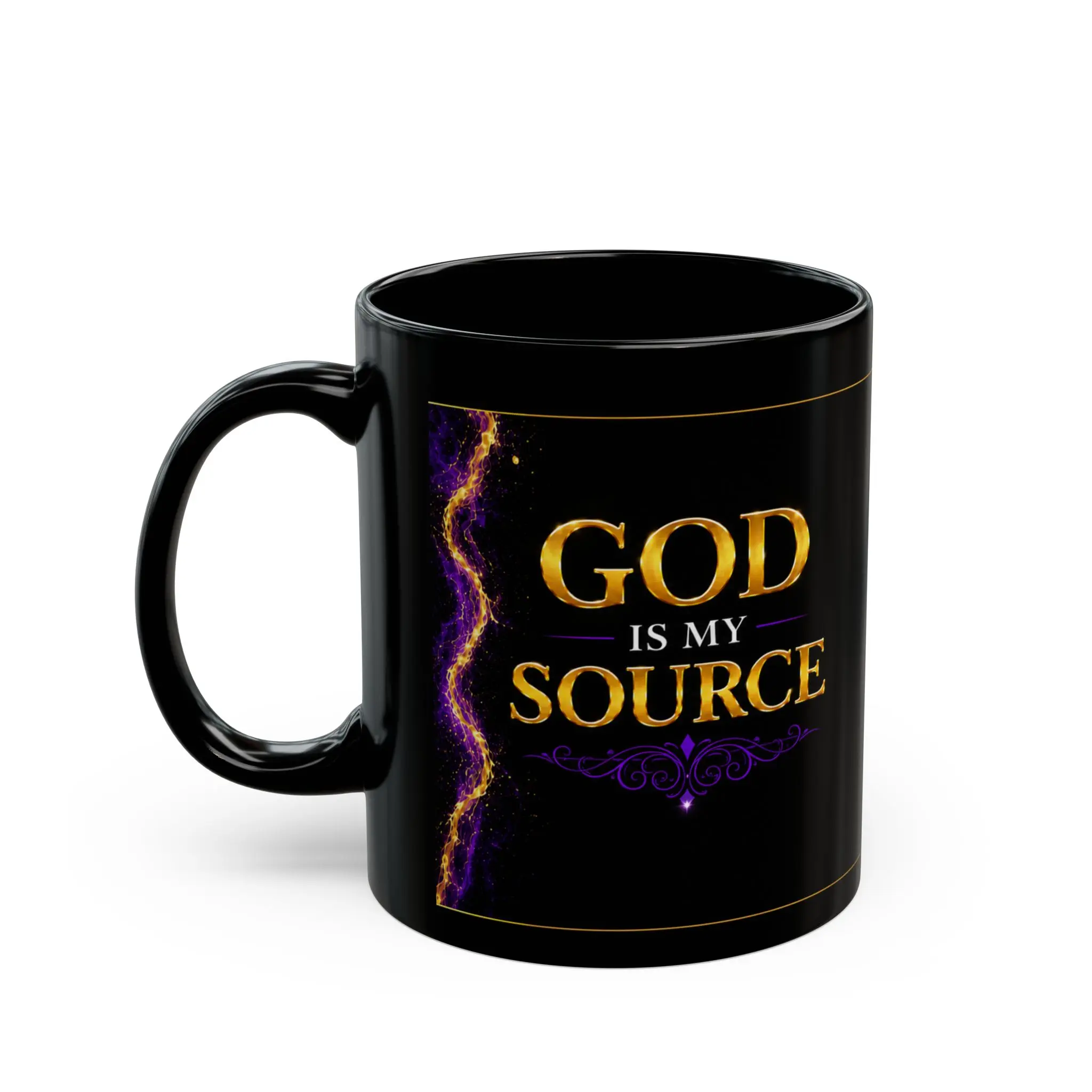 God is the Source Mug | Inspirational Scripture Coffee Cup, Christian Faith