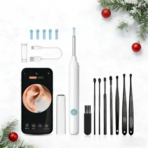 1pc Ear Wax Removal, Ear Wax Removal Tool with 6 LED Lights, Ear Wax Removal Kit for iOS and Android, Earwax Remover