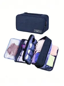 Lightweight Travel Storage Bag, Small Multi-Layer Design, Durable Zipper, Suitable for Luggage and Bags, Multifunctional Organizer, Travel Organization Pouch, Travel Accessories
