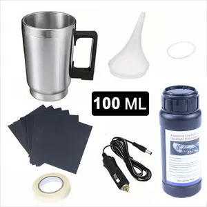 100ML Car Headlight Restoration Kit, Foggy Cracked Headlight Repair Liquid, Scratch-Free Coating, Protective Coating Solution, Improves Visibility, Restoration Tools