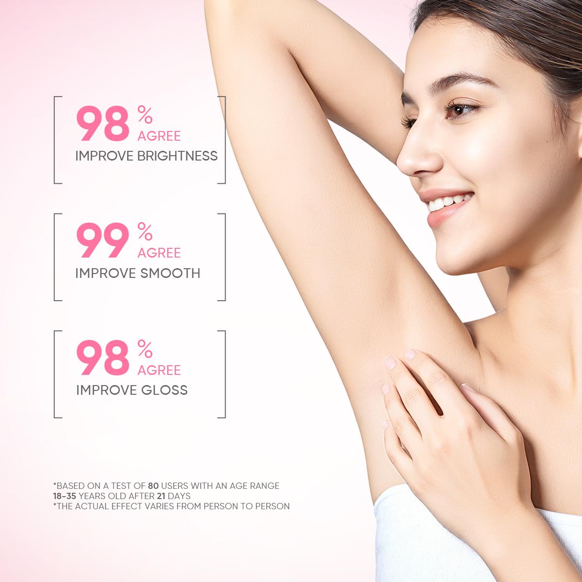 GMEELAN Sakura Gluta Underarm Cream 30G with 50X Sakura Pearl Capsules for Brightening & Hydrating Skin Repair Moisturizer