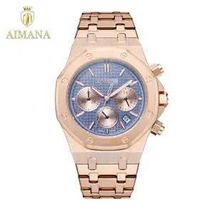 AIMANA Men’s luxury square watch with a polished stainless steel band and luminous brushed dial. Water- and scratch-resistant,featuring a date display and glow-in-the-dark details.Ideal for business,everyday wear,parties,and gifting.