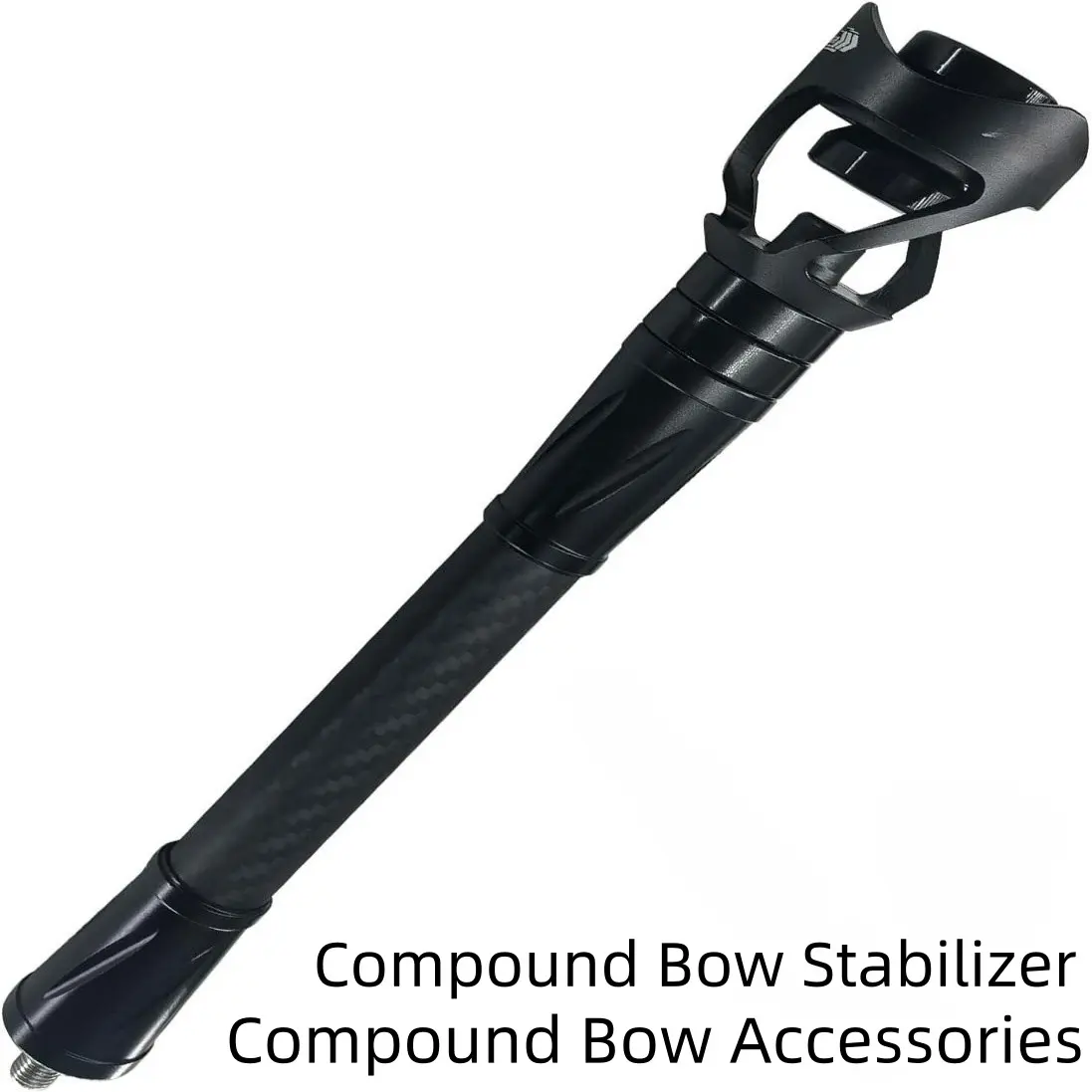 SNTXMY Compound Bow Stabilizer - Lightweight Carbon Stabilizer Bar, Adjustable Weights, Vibration & Sound Absorber for Outdoor Hunting Shooting