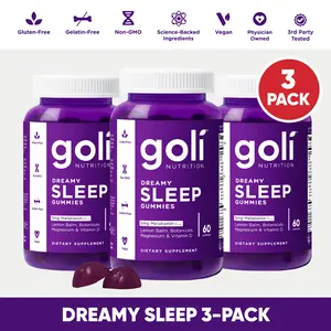 3 Pack Dreamy Sleep Gummies with Melatonin, chamomile, Magnesium, Lemon Balm & Vitamin D