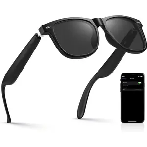Glasses-Blue Light Glasses for Men and Women-Open Ear Sound Mic & Speakers Voice Assistant-Remote Control Photo Taking