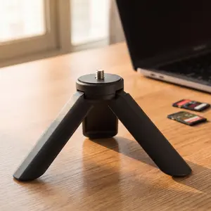 Ultra-Compact Mini Desktop Tripod with 1/4" Screw, Lightweight Portable Stand for DJI Osmo, Action Cameras, Smartphone Gimbals, Vlogging & Live Streaming