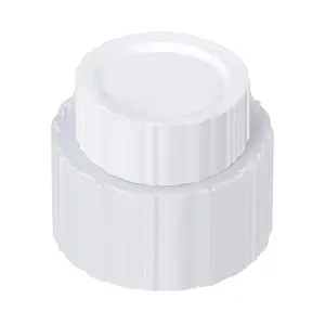 【Summervibes】VEVOR Plastic Disposable Plates 100 Pcs White Plastic Plates Heavy Duty Dinner Dessert