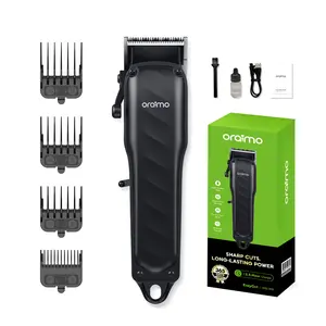 Oraimo Professional Hair Clippers Set, USB Rechargeable Cordless Adjustable Trimmer Head for Men, 7000 RPM Motor, 0-Gap Blade, 150-Min Runtime High Quality Trimmer Salon Grooming Kit with Accessories for Home & Travel
