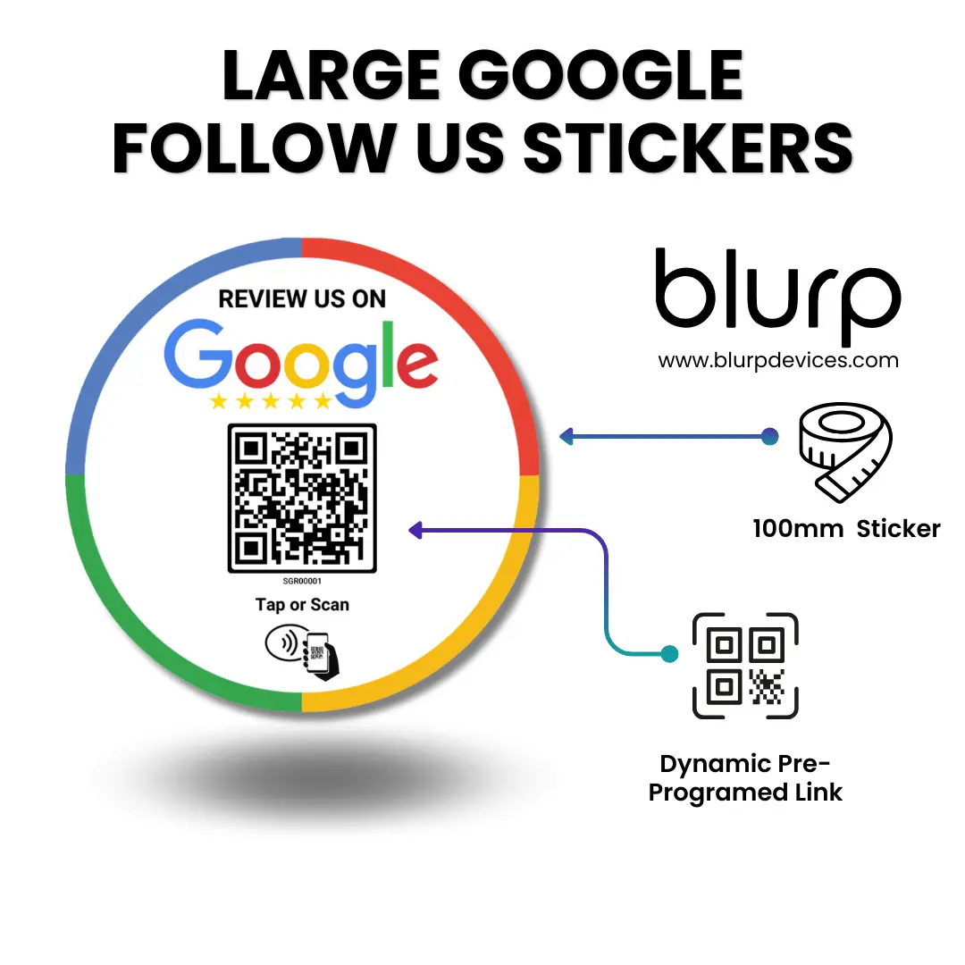 Custom NFC Google Review Stickers